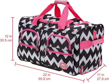 Rolling Duffel Bag, Black, 22" - Colors A