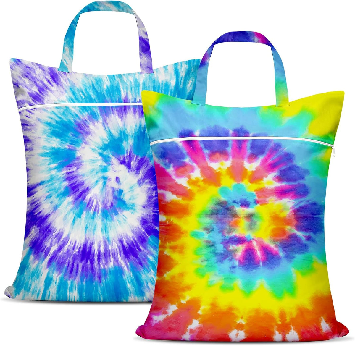 2 Pcs Large Travel Laundry Bags - Waterproof with Handle, Washable Dirty Clothes Bags for Travel, Wet/Dry Bag for Gym, Swimming Pool, College Dorm