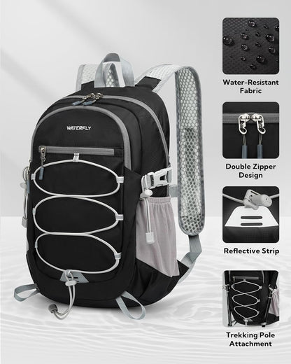 Small Lightweight Packable Backpack, Mini Foldable Travel Daypack | 15L, Ultra Light, Breathable Shoulder Strap, Outdoor Hiking Day Pack for Women Men, Multiple Pockets, Everyday Carry, Blue
