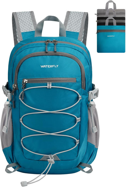 Small Lightweight Packable Backpack, Mini Foldable Travel Daypack | 15L, Ultra Light, Breathable Shoulder Strap, Outdoor Hiking Day Pack for Women Men, Multiple Pockets, Everyday Carry, Blue
