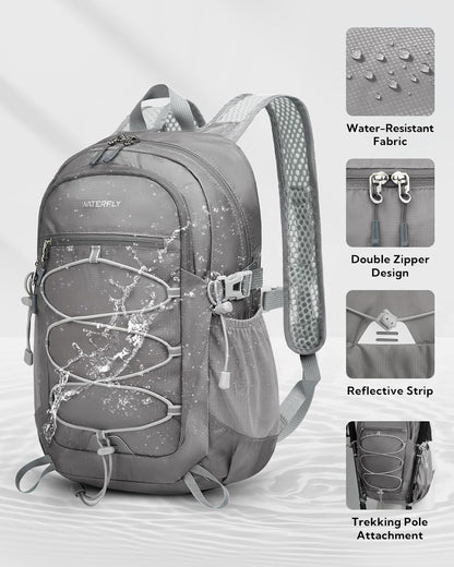Small Lightweight Packable Backpack, Mini Foldable Travel Daypack | 15L, Ultra Light, Breathable Shoulder Strap, Outdoor Hiking Day Pack for Women Men, Multiple Pockets, Everyday Carry, Blue