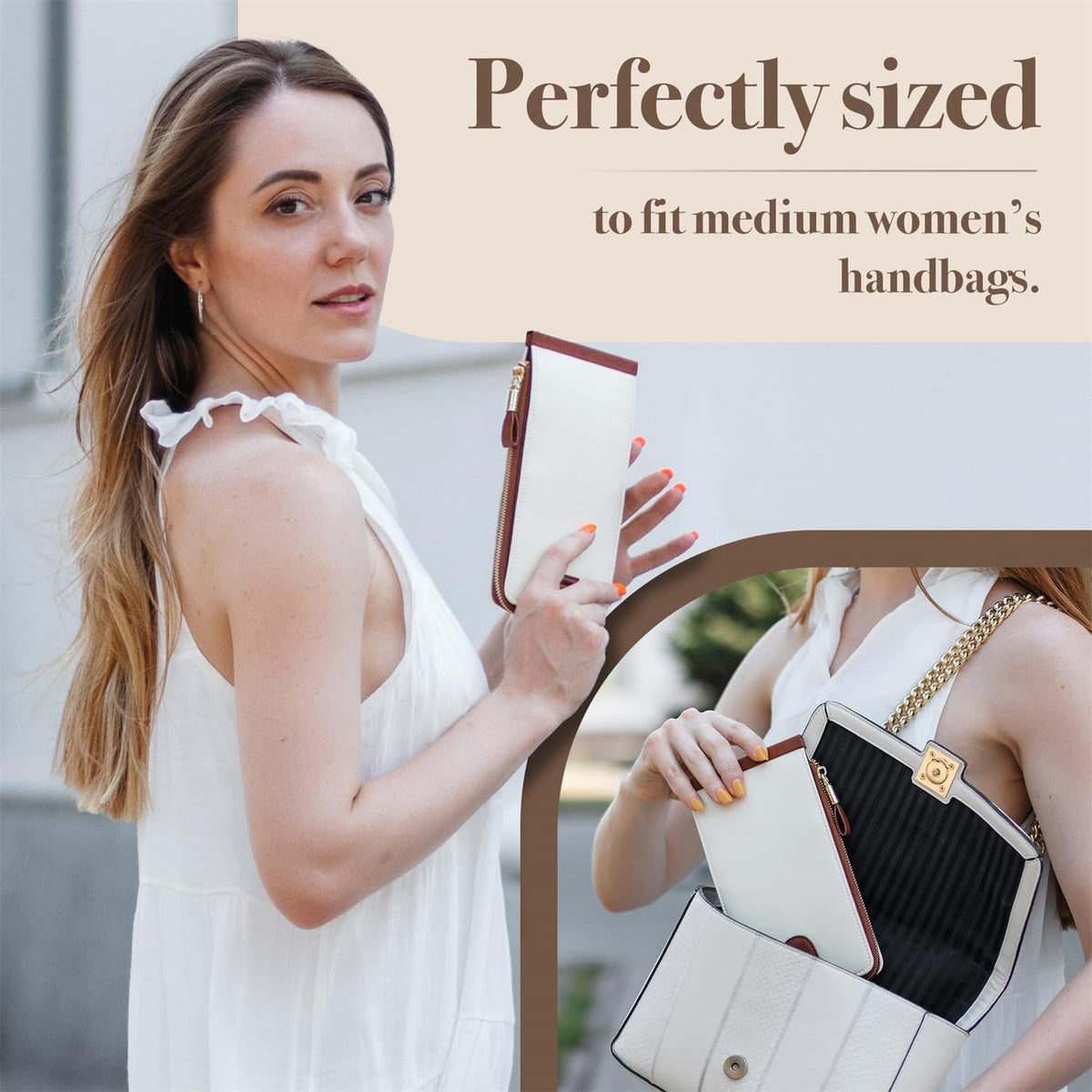 RFID Wallet Women Large Size Bifold Multi Card Wallet Case with Zipper Pocke Credit Card Holder for Women | Credit Card Holder