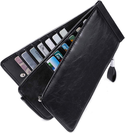 RFID Wallet Women Large Size Bifold Multi Card Wallet Case with Zipper Pocke Credit Card Holder for Women | Credit Card Holder