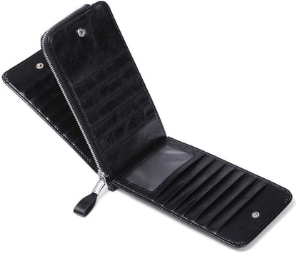 RFID Wallet Women Large Size Bifold Multi Card Wallet Case with Zipper Pocke Credit Card Holder for Women | Credit Card Holder