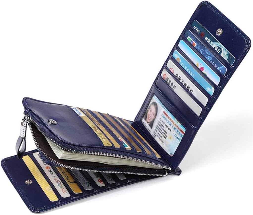 RFID Wallet Women Large Size Bifold Multi Card Wallet Case with Zipper Pocke Credit Card Holder for Women | Credit Card Holder