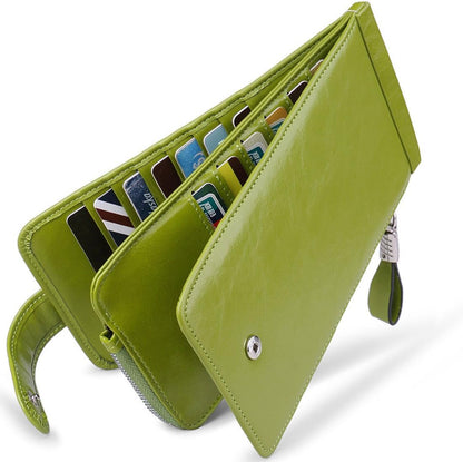 RFID Wallet Women Large Size Bifold Multi Card Wallet Case with Zipper Pocke Credit Card Holder for Women | Credit Card Holder
