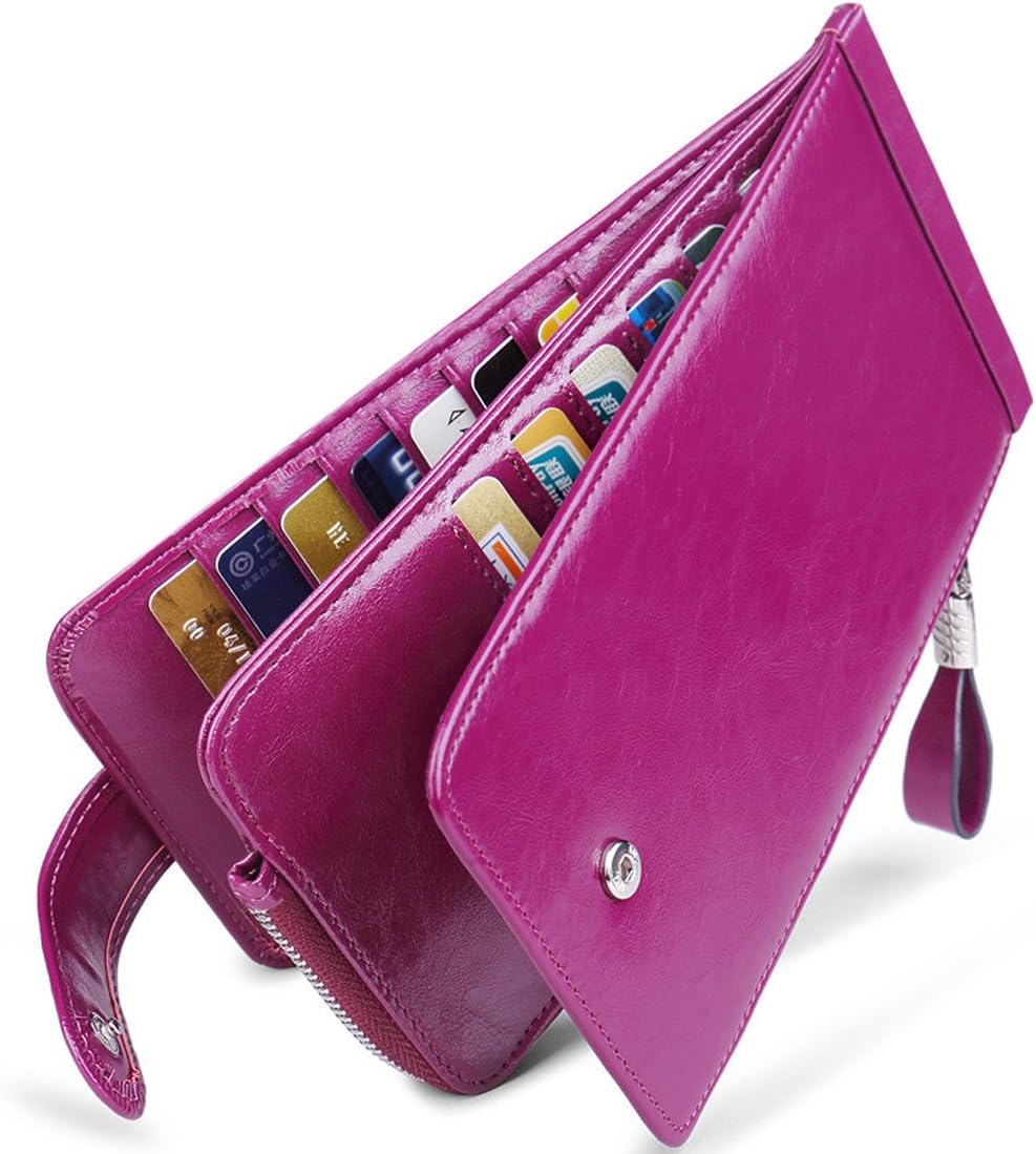 RFID Wallet Women Large Size Bifold Multi Card Wallet Case with Zipper Pocke Credit Card Holder for Women | Credit Card Holder