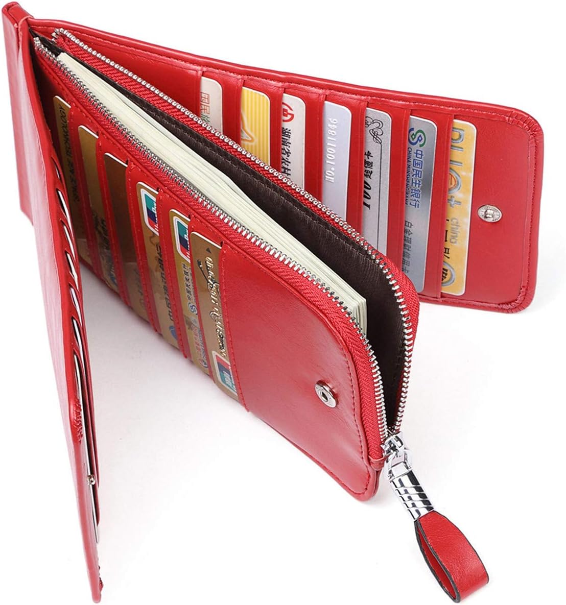 RFID Wallet Women Large Size Bifold Multi Card Wallet Case with Zipper Pocke Credit Card Holder for Women | Credit Card Holder