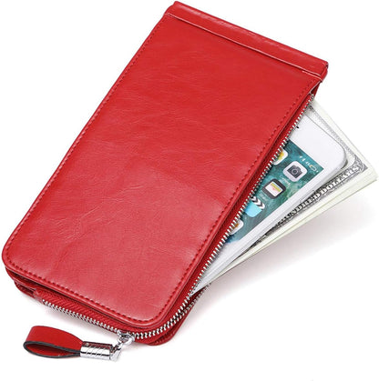 RFID Wallet Women Large Size Bifold Multi Card Wallet Case with Zipper Pocke Credit Card Holder for Women | Credit Card Holder