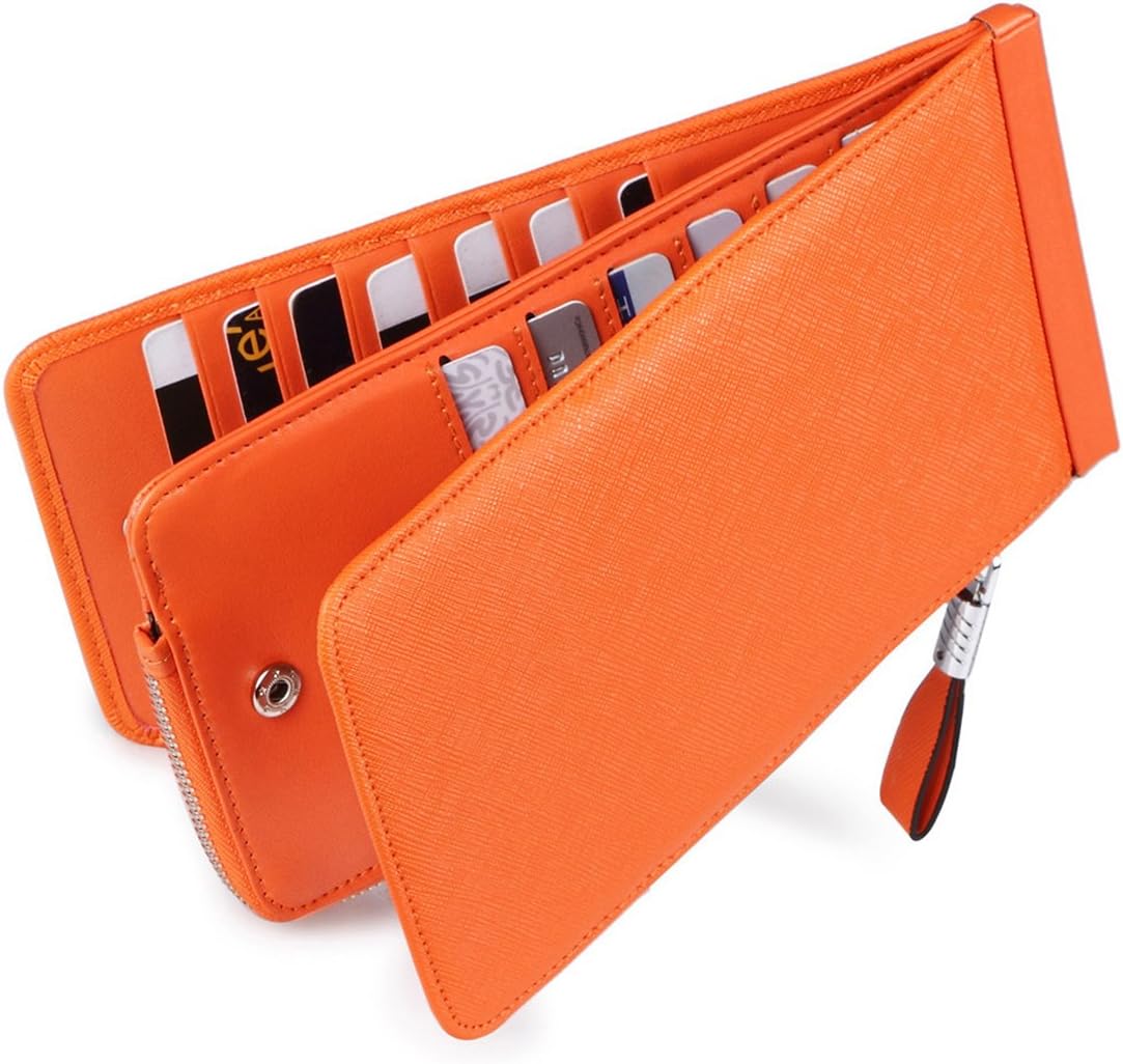 RFID Wallet Women Large Size Bifold Multi Card Wallet Case with Zipper Pocke Credit Card Holder for Women | Credit Card Holder