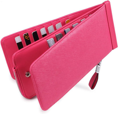 RFID Wallet Women Large Size Bifold Multi Card Wallet Case with Zipper Pocke Credit Card Holder for Women | Credit Card Holder