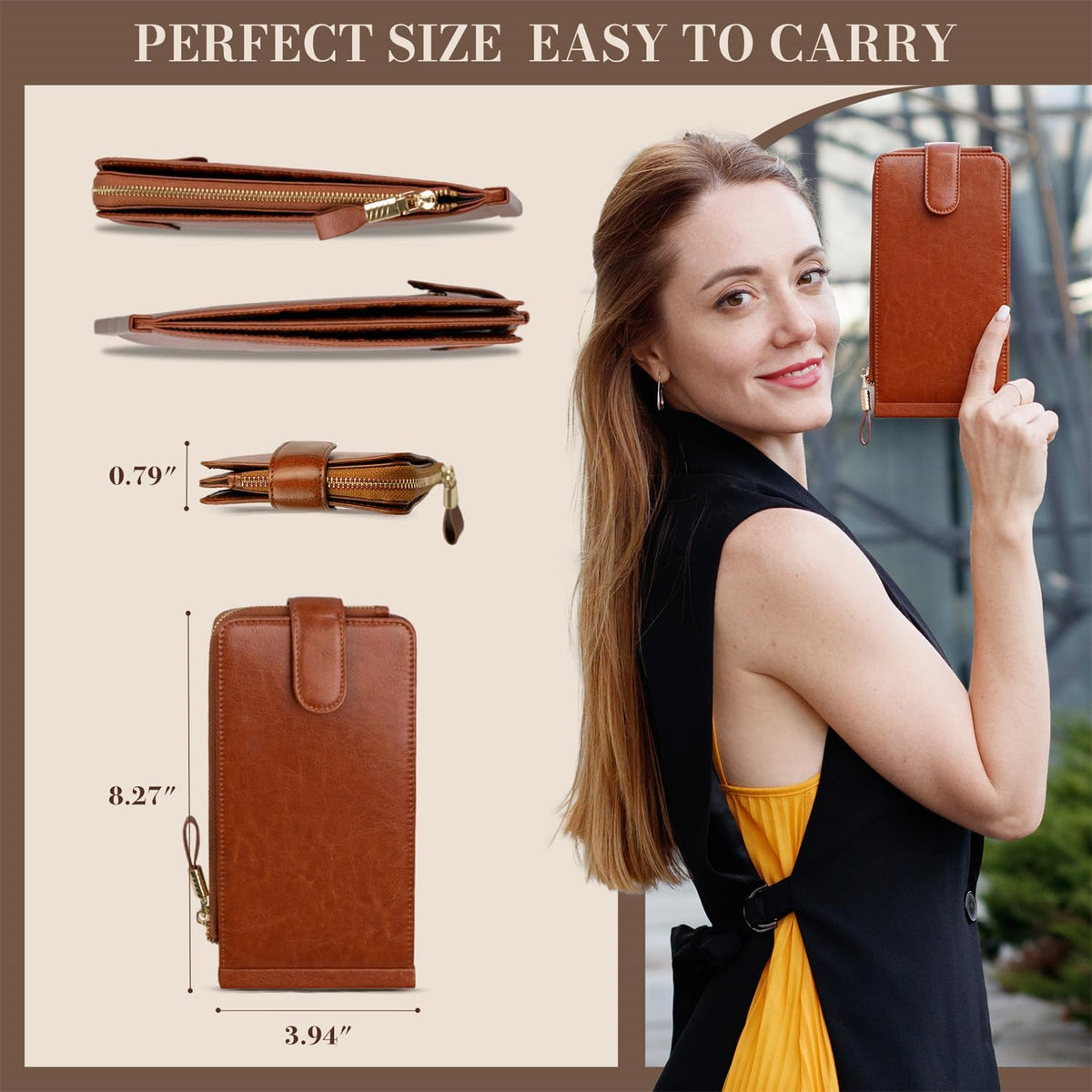 RFID Wallet Women Large Size Bifold Multi Card Wallet Case with Zipper Pocke Credit Card Holder for Women | Credit Card Holder