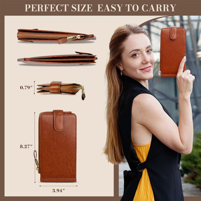RFID Wallet Women Large Size Bifold Multi Card Wallet Case with Zipper Pocke Credit Card Holder for Women | Credit Card Holder