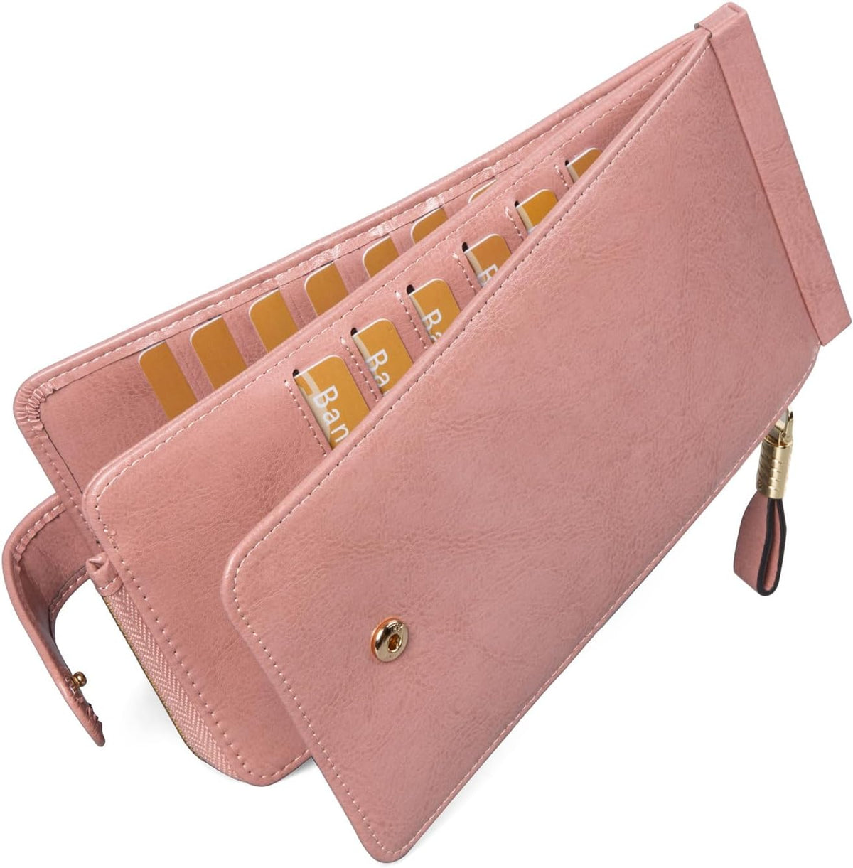 RFID Wallet Women Large Size Bifold Multi Card Wallet Case with Zipper Pocke Credit Card Holder for Women | Credit Card Holder