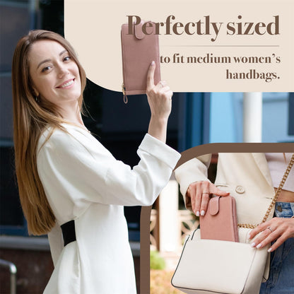 RFID Wallet Women Large Size Bifold Multi Card Wallet Case with Zipper Pocke Credit Card Holder for Women | Credit Card Holder