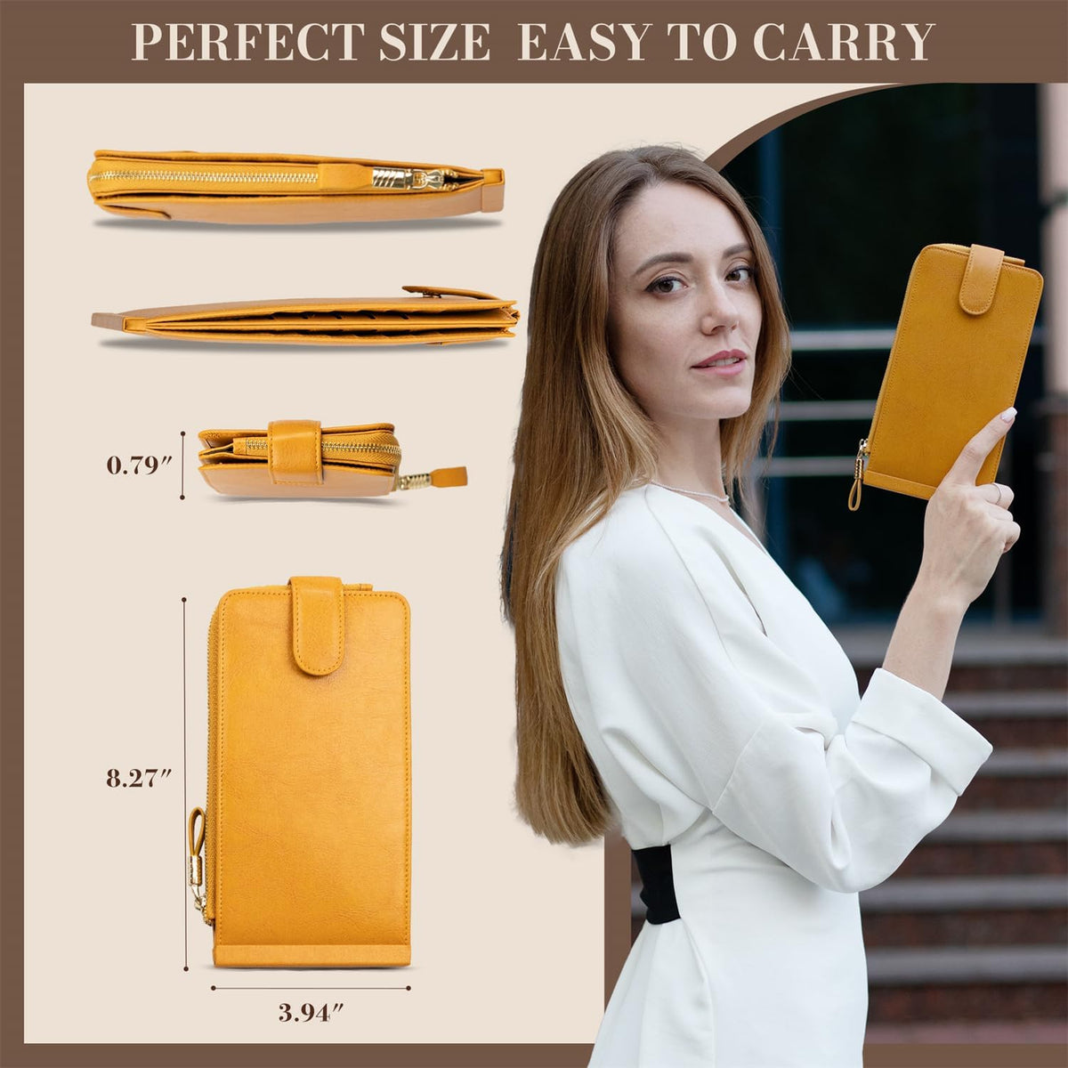 RFID Wallet Women Large Size Bifold Multi Card Wallet Case with Zipper Pocke Credit Card Holder for Women | Credit Card Holder