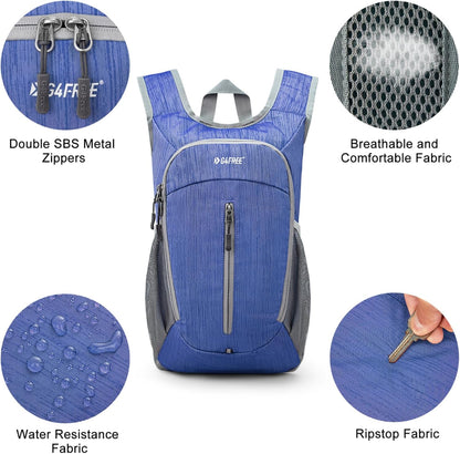 10L Hiking Backpack Small Travel Hiking Daypack Lightweight Packable Backpack Casual Foldable Shoulder Bag | Lightweight Packable Daypack, Casual Foldable Shoulder Bag
