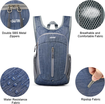 10L Hiking Backpack Small Travel Hiking Daypack Lightweight Packable Backpack Casual Foldable Shoulder Bag | Lightweight Packable Daypack, Casual Foldable Shoulder Bag
