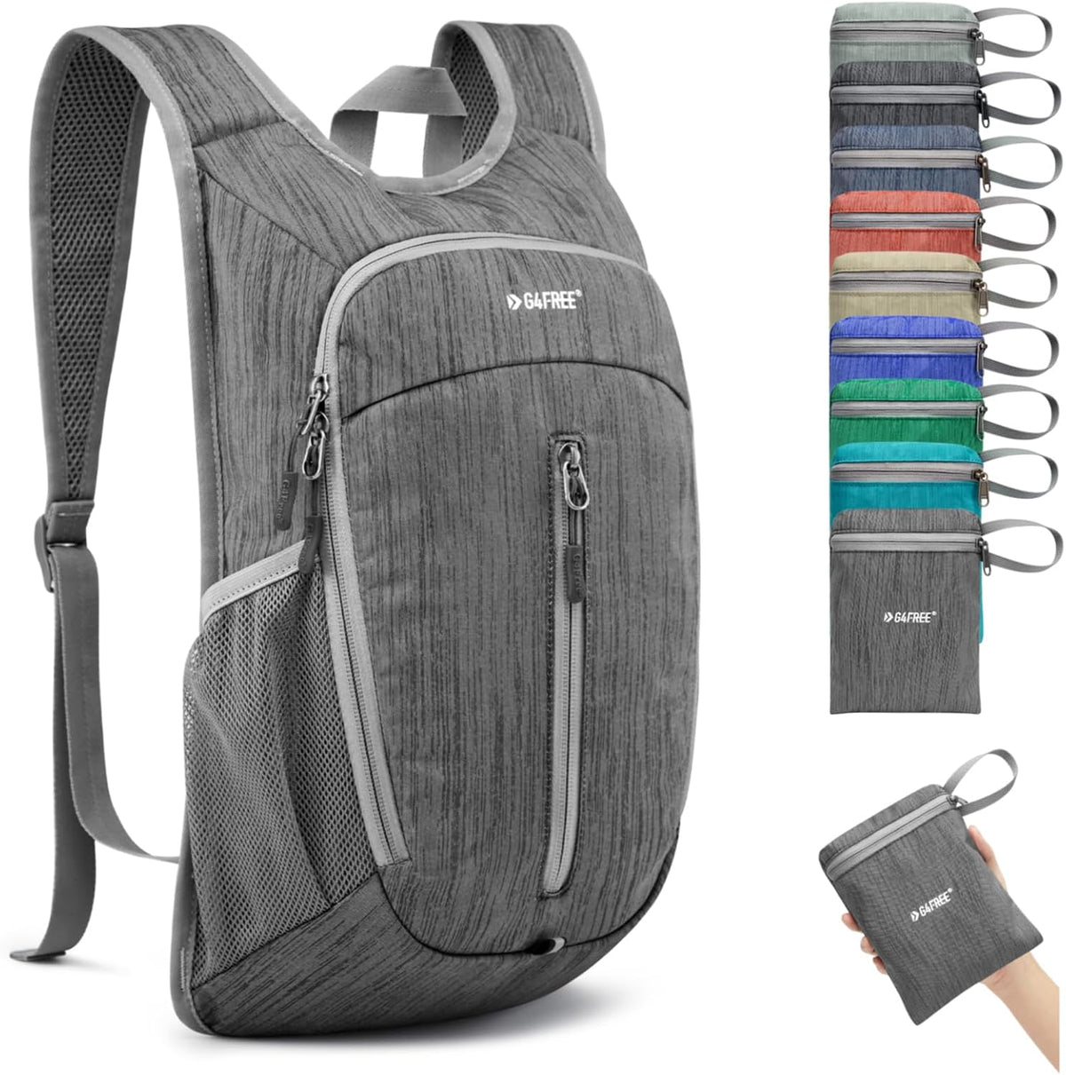 10L Hiking Backpack Small Travel Hiking Daypack Lightweight Packable Backpack Casual Foldable Shoulder Bag | Lightweight Packable Daypack, Casual Foldable Shoulder Bag