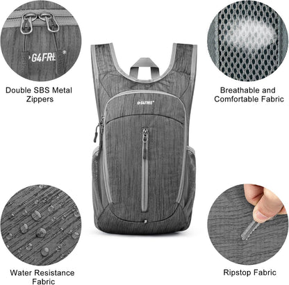 10L Hiking Backpack Small Travel Hiking Daypack Lightweight Packable Backpack Casual Foldable Shoulder Bag | Lightweight Packable Daypack, Casual Foldable Shoulder Bag