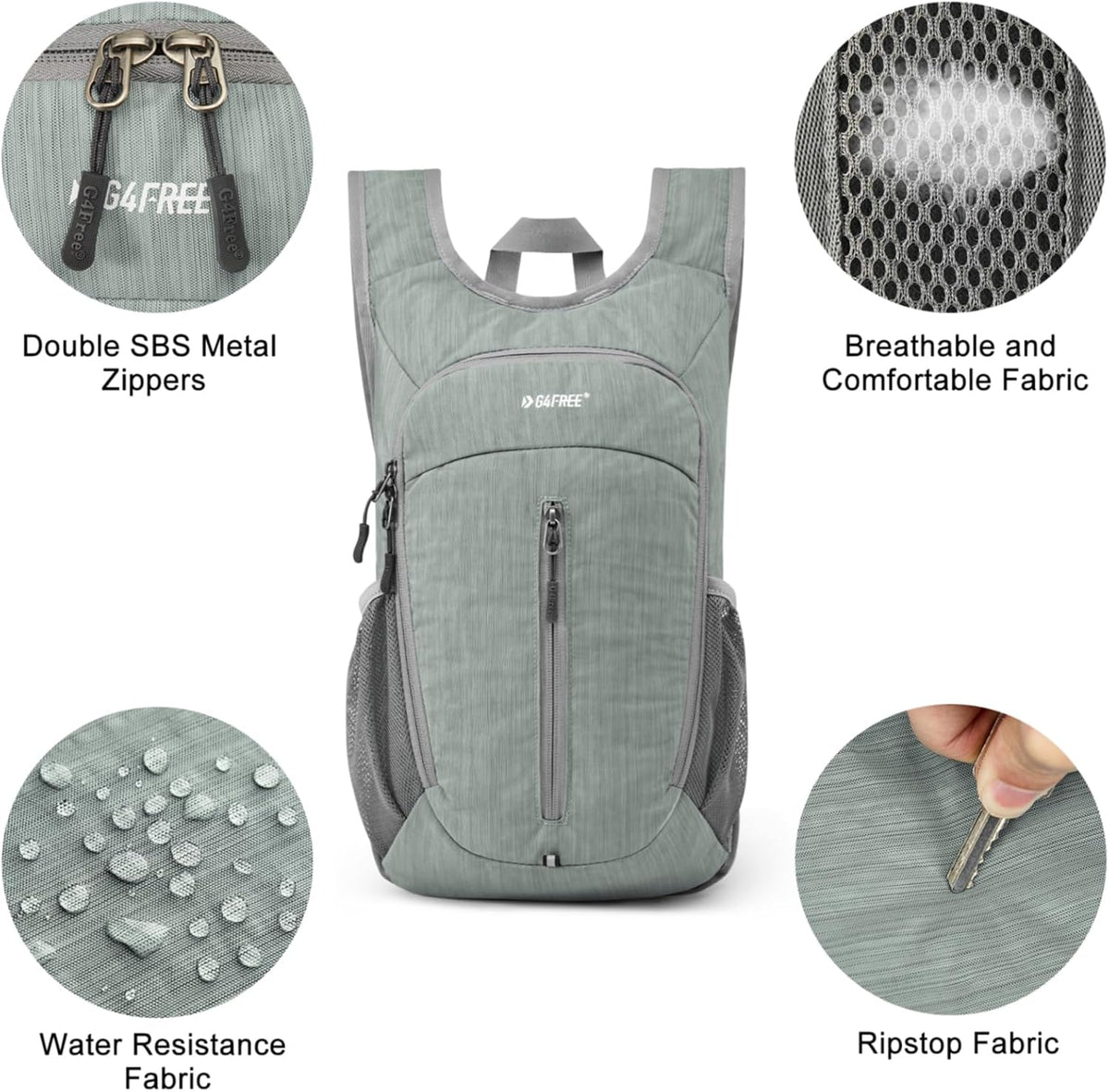 10L Hiking Backpack Small Travel Hiking Daypack Lightweight Packable Backpack Casual Foldable Shoulder Bag | Lightweight Packable Daypack, Casual Foldable Shoulder Bag