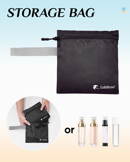 For Frontier Airlines Personal Item Travel Bag 18 x 14 x 8 Inches, Foldable Under Seat Duffel Bags for Spirit Airplane 14 x 18 x 8 Inches, Minimalist Overnight Bag for Women or Men Air Travel [Black]