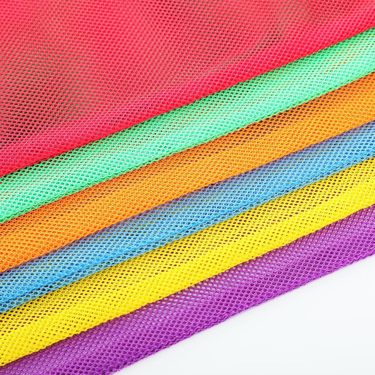 6pcs Mesh Bag Drawstring Mesh Laundry Bags, 11 x 15 Inch Durable Nylon for Pool Beach Ball Collecting Travel Gym Laundry and Toys(Multicolor)