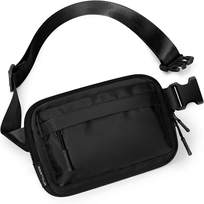 Two Way Zipper Fanny Pack for Women Men, Lightweight Crossbody Bag | Water-resistant Belt Bag with Adjustable Strap & Anti-Theft Pocket, Perfect for Workout, Running, Yoga, Shopping, Travel