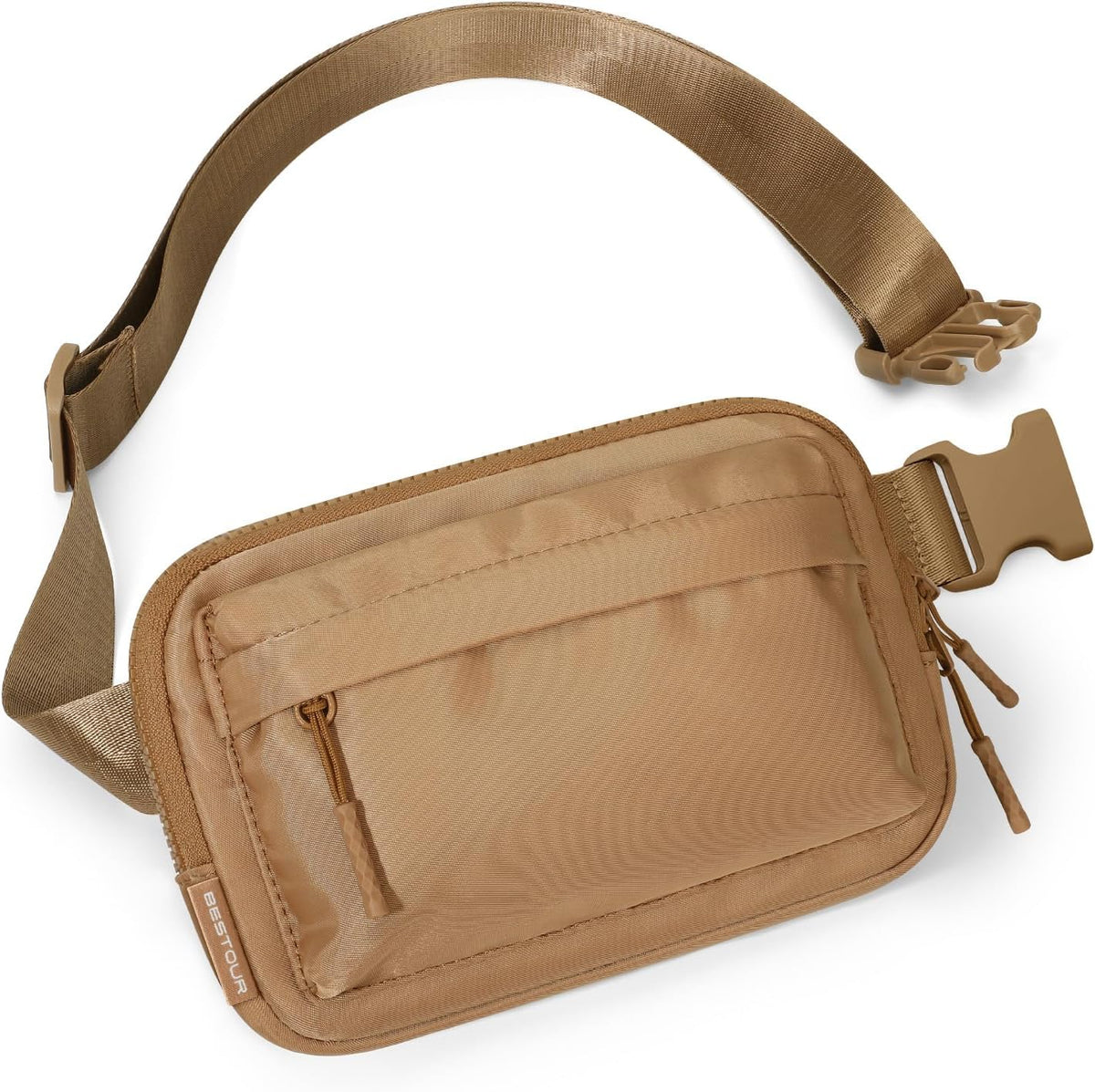 Two Way Zipper Fanny Pack for Women Men, Lightweight Crossbody Bag | Water-resistant Belt Bag with Adjustable Strap & Anti-Theft Pocket, Perfect for Workout, Running, Yoga, Shopping, Travel