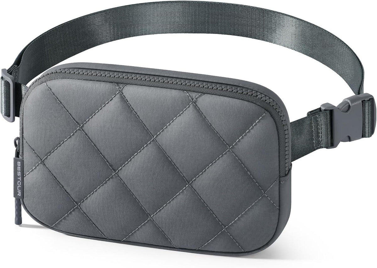 Two Way Zipper Fanny Pack for Women Men, Lightweight Crossbody Bag | Water-resistant Belt Bag with Adjustable Strap & Anti-Theft Pocket, Perfect for Workout, Running, Yoga, Shopping, Travel