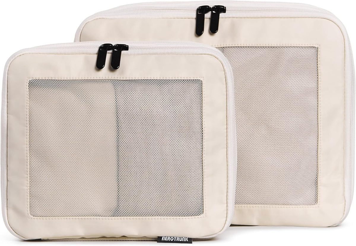 Compression Packing Cubes for Travel - Luggage Organizer Bags - Double Zipper Packing Cubes for Suitcases (Teal)