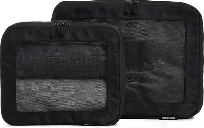 Compression Packing Cubes for Travel - Luggage Organizer Bags - Double Zipper Packing Cubes for Suitcases (Teal)