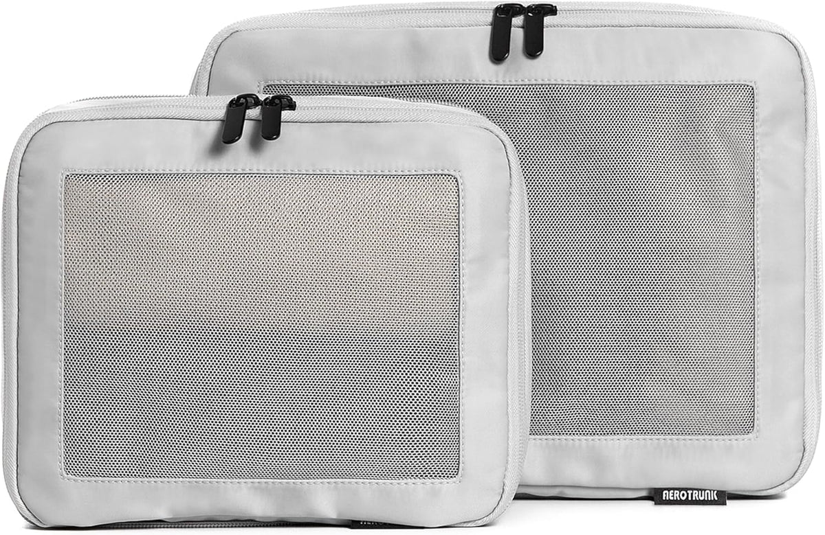Compression Packing Cubes for Travel - Luggage Organizer Bags - Double Zipper Packing Cubes for Suitcases (Teal)