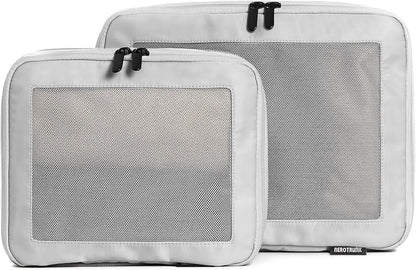 Compression Packing Cubes for Travel - Luggage Organizer Bags - Double Zipper Packing Cubes for Suitcases (Teal)