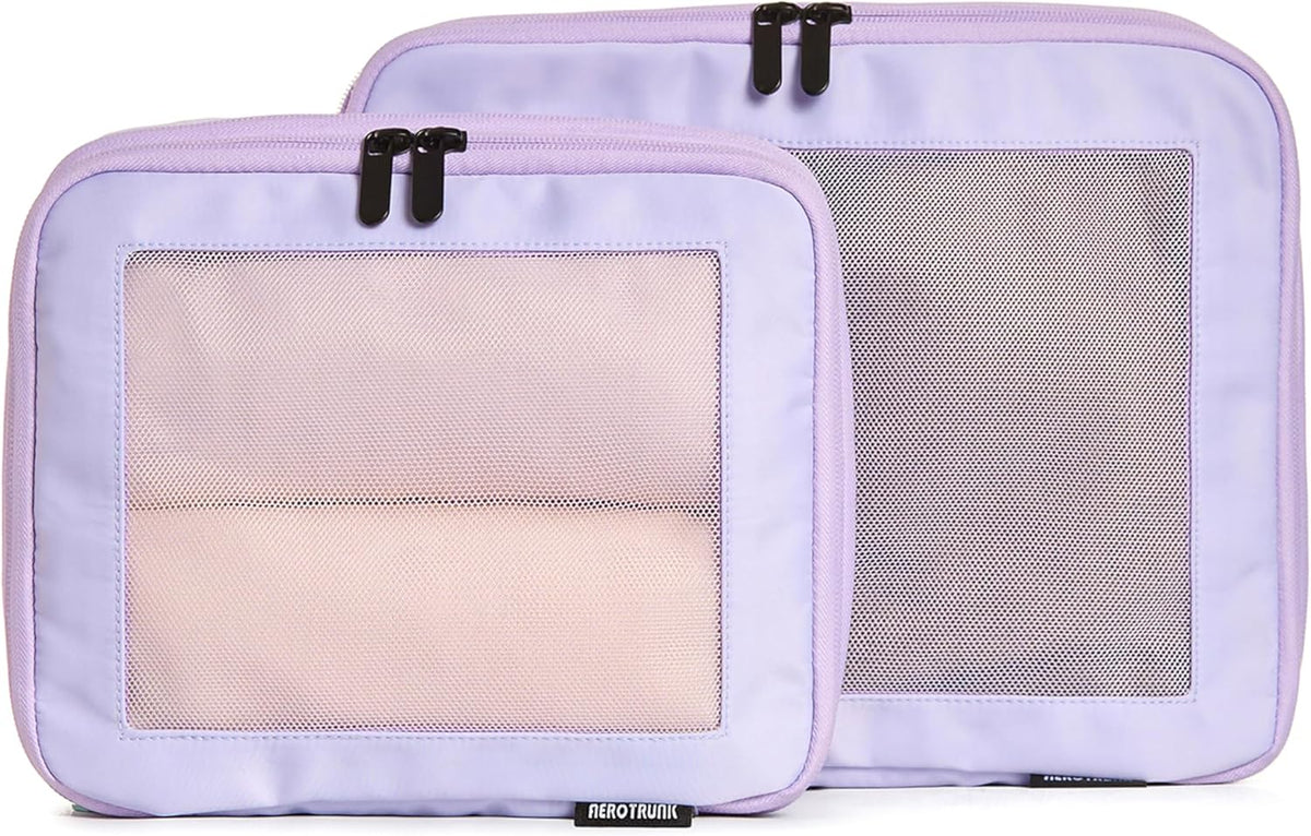 Compression Packing Cubes for Travel - Luggage Organizer Bags - Double Zipper Packing Cubes for Suitcases (Teal)