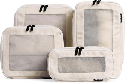 Compression Packing Cubes for Travel - Luggage Organizer Bags - Double Zipper Packing Cubes for Suitcases (Teal)