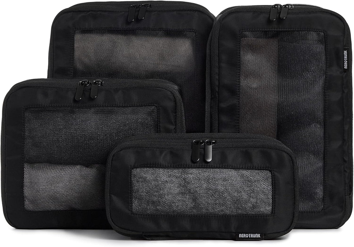 Compression Packing Cubes for Travel - Luggage Organizer Bags - Double Zipper Packing Cubes for Suitcases (Teal)