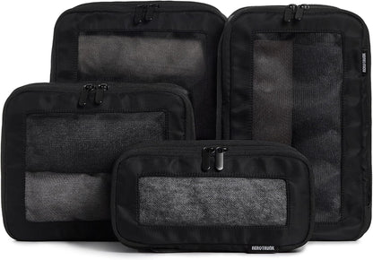 Compression Packing Cubes for Travel - Luggage Organizer Bags - Double Zipper Packing Cubes for Suitcases (Teal)