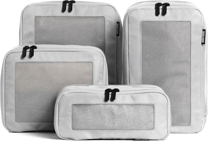 Compression Packing Cubes for Travel - Luggage Organizer Bags - Double Zipper Packing Cubes for Suitcases (Teal)