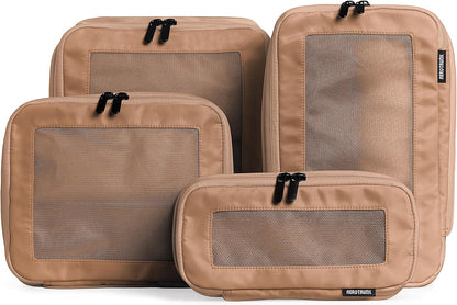 Compression Packing Cubes for Travel - Luggage Organizer Bags - Double Zipper Packing Cubes for Suitcases (Teal)