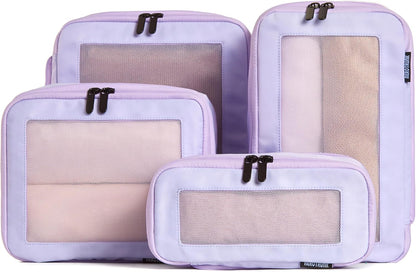 Compression Packing Cubes for Travel - Luggage Organizer Bags - Double Zipper Packing Cubes for Suitcases (Teal)