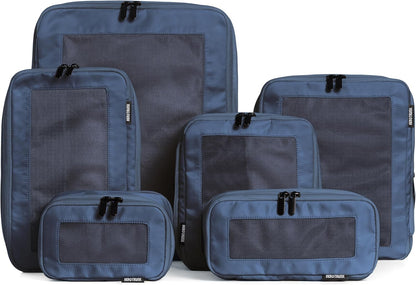 Compression Packing Cubes for Travel - Luggage Organizer Bags - Double Zipper Packing Cubes for Suitcases (Teal)