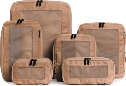 Compression Packing Cubes for Travel - Luggage Organizer Bags - Double Zipper Packing Cubes for Suitcases (Teal)