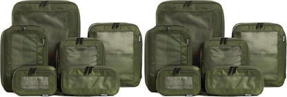 Compression Packing Cubes for Travel - Luggage Organizer Bags - Double Zipper Packing Cubes for Suitcases (Teal)
