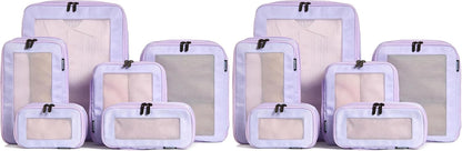 Compression Packing Cubes for Travel - Luggage Organizer Bags - Double Zipper Packing Cubes for Suitcases (Teal)