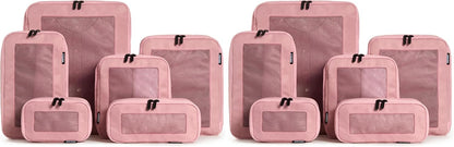 Compression Packing Cubes for Travel - Luggage Organizer Bags - Double Zipper Packing Cubes for Suitcases (Teal)