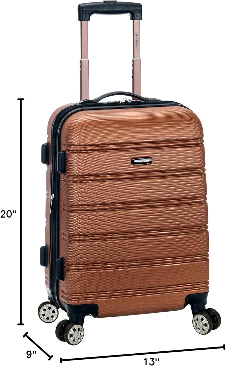 Melbourne Hardside Expandable Spinner Wheel Luggage, Carry-On 20", Metallic - Colors B