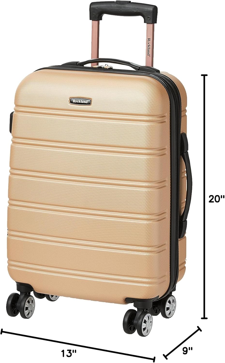 Melbourne Hardside Expandable Spinner Wheel Luggage, Carry-On 20", Metallic - Colors B