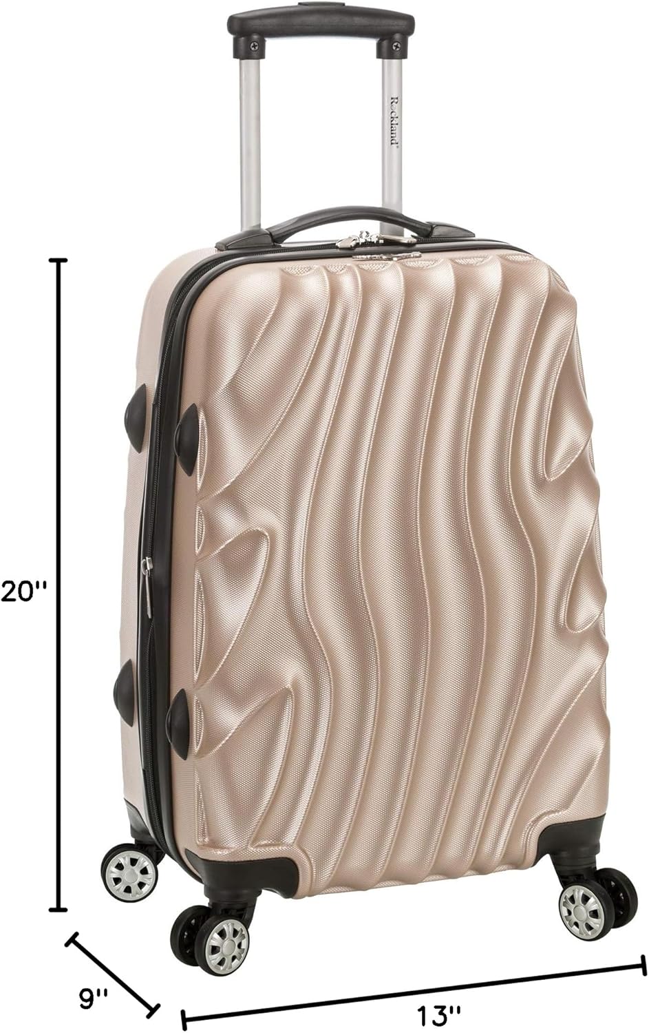 Melbourne Hardside Expandable Spinner Wheel Luggage, Carry-On 20", Metallic - Colors B