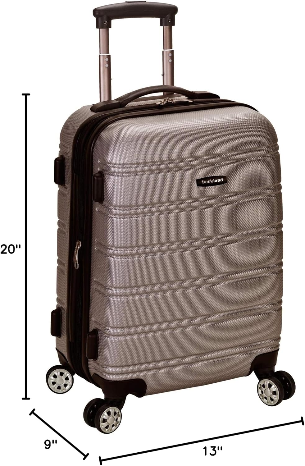 Melbourne Hardside Expandable Spinner Wheel Luggage, Carry-On 20", Metallic - Colors B